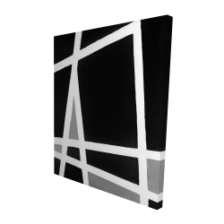 Black and white abstract shapes