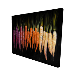 Canvas 48 x 60 - 3D - Colorful carrots
