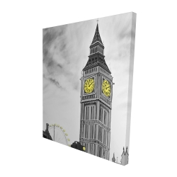 Outline of big ben in london