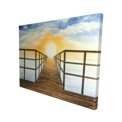 Couché de soleil dans la mer