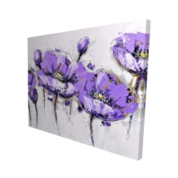 Fleurs mauves abstraites