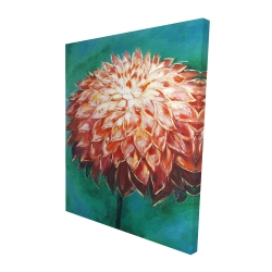 Canvas 48 x 60 - 3D - Abstract dahlia flower