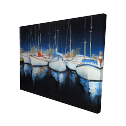 Canvas 48 x 60 - 3D - Evening at the marina