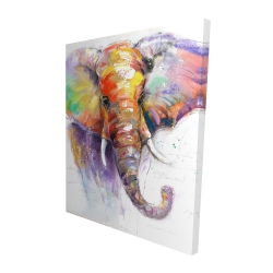 Beautiful and colorful elephant