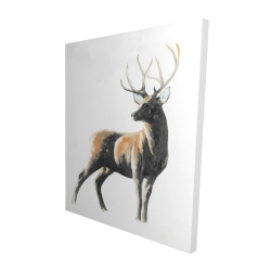Canvas 48 x 60 - 3D - Abstract deer