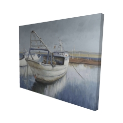Bateau de pêche bleu