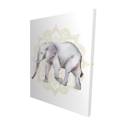 Elephant on mandalas
