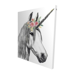 Canvas 48 x 60 - 3D - Unicorn