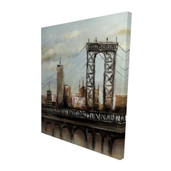 Pont de ville par un jour gris