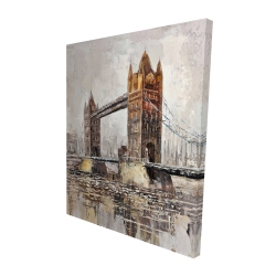 Canvas 48 x 60 - 3D - London tower bridge