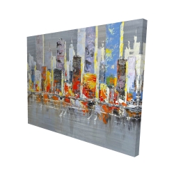 Color splash cityscape