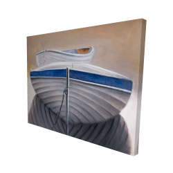Canvas 48 x 60 - 3D - Two canoe boats