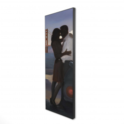 A loving couple in san francisco