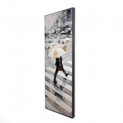 Man walking with his umbrella