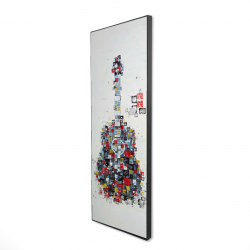 Abstract geometric guitar