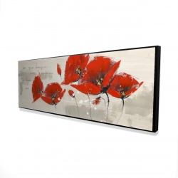 Red flowers with an handwritten typo