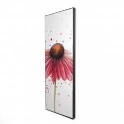 Framed 16 x 48 - 3D - Pink daisy