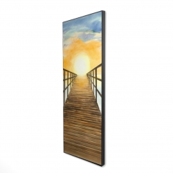 Couché de soleil dans la mer