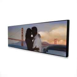 A loving couple in san francisco
