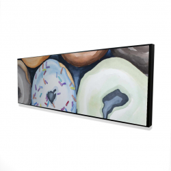 Watercolor doughtnuts with icing