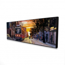 Coucher de soleil une rue torontoise