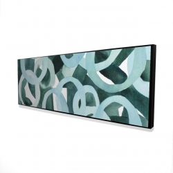 Framed 20 x 60 - 3D - Abstract rings