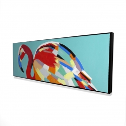 Abstract flamingo