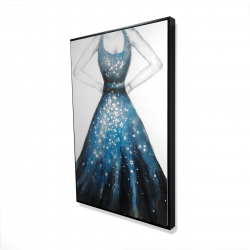 Robe bleue de princesse