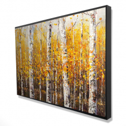 Framed 24 x 36 - 3D - Birches by sunny day