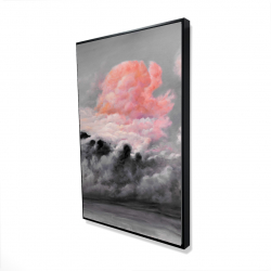 Framed 24 x 36 - 3D - Pink clouds