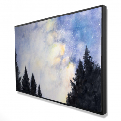 Starry sky in forest