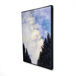 Starry sky in forest
