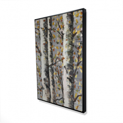 Blossoming birches