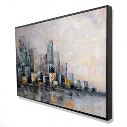 Paysage urbain abstrait le matin