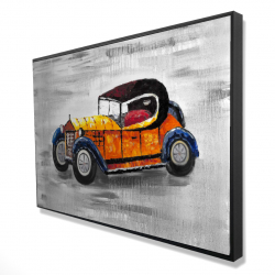 Jouet de voiture vintage jaune