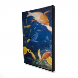 Poissons colorés sous l'océan