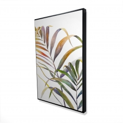 Feuilles de palmiers tropicaux à l'aquarelle