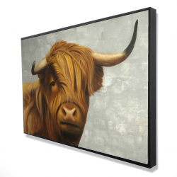 Framed 24 x 36 - 3D - Highland cattle