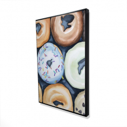 Watercolor doughtnuts with icing
