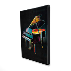 Framed 24 x 36 - 3D - Colorful realistic piano