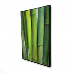Framed 24 x 36 - 3D - Green bamboo