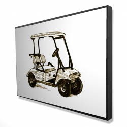 Illustration of a golf cart