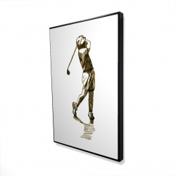 Illustration of a golfer
