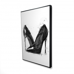 Chaussures noires à talons hauts