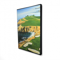 Framed 24 x 36 - 3D - Pebble beach golf links