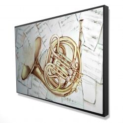 Horn on music sheet