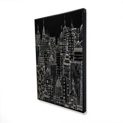 Tours d'une ville illustrative