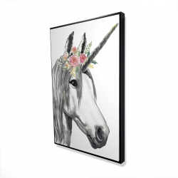 Framed 24 x 36 - 3D - Unicorn