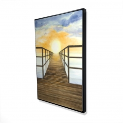 Couché de soleil dans la mer