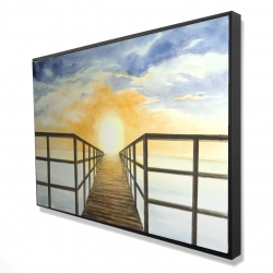 Couché de soleil dans la mer